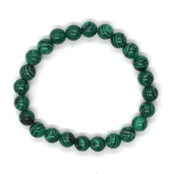 Bracelet Genuine Malachite OS. - Picture 3 of 3